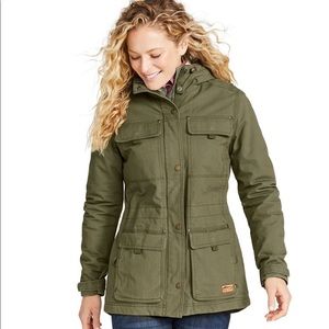L.L Bean Utility Parka Jacket - Green